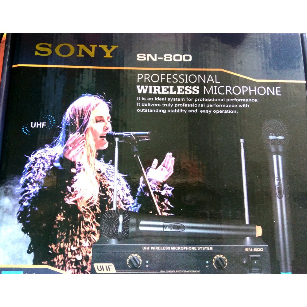 Mic   Microphone Double Wireless Sony SN 800 kualitas Bagus Berkualitas