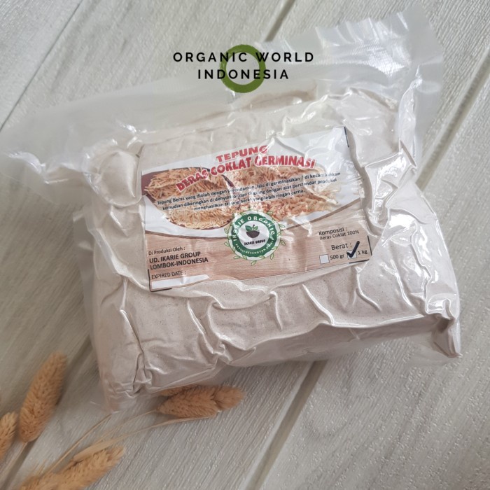 

ketan-beras-tepung- tepung beras coklat germinasi ikarie organic 500g/1 kg - 1 kg -tepung-beras-