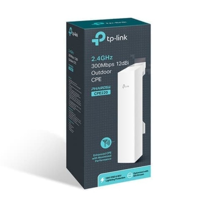 TP-Link CPE220 2.4GHz 300Mbps 12dBi Outdoor CPE | TPLink GARANSI RESMI