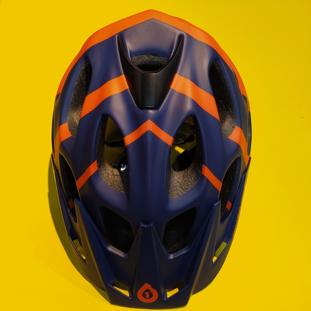 Helm Sepeda Six Six One Recon 661 Navy Orange not giro fox bell kabuto
