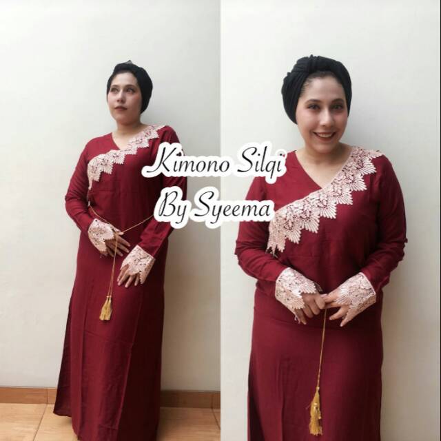 Daster arab KIMONO SILQI Dress Rayon Super Original