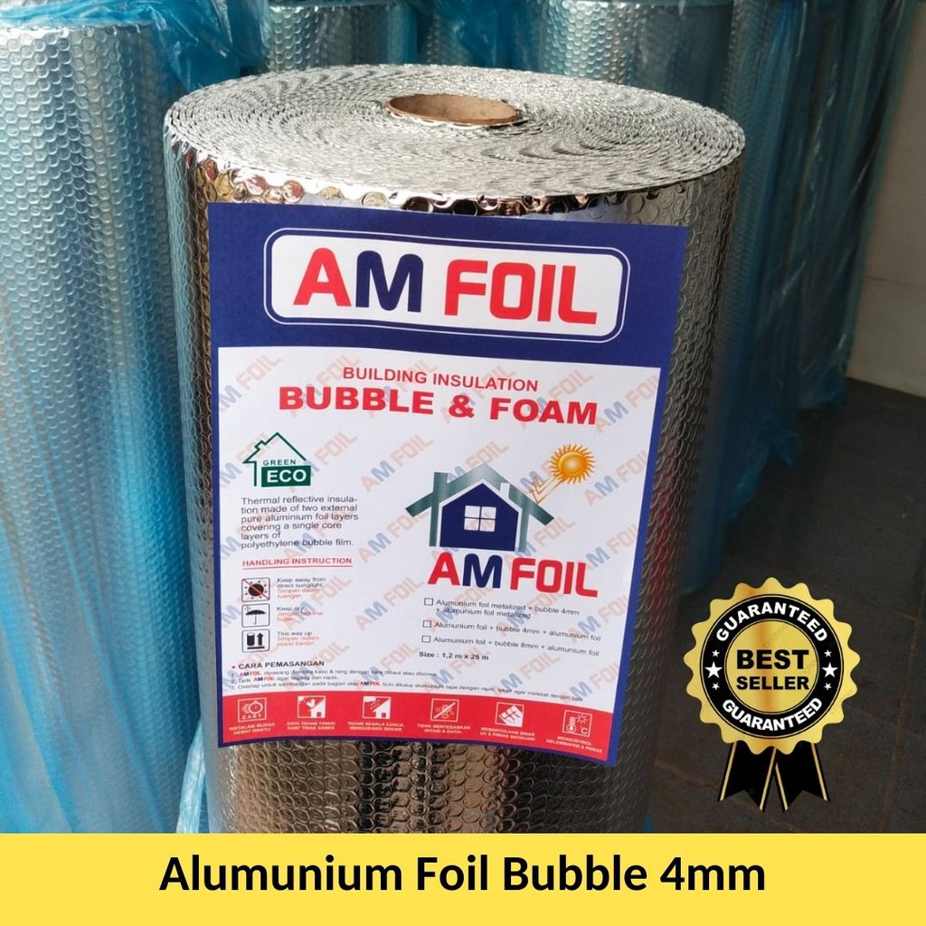 Terlaris Alumunium Foil Bubble 4mm - Alumunium Foil Atap - Alumunium Foil Bubble - Alumunium Foil Bu