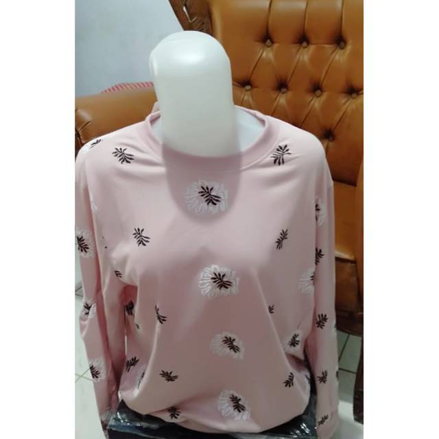 Kaos Dewasa Wanita Lengan Panjang - Evi live shopee