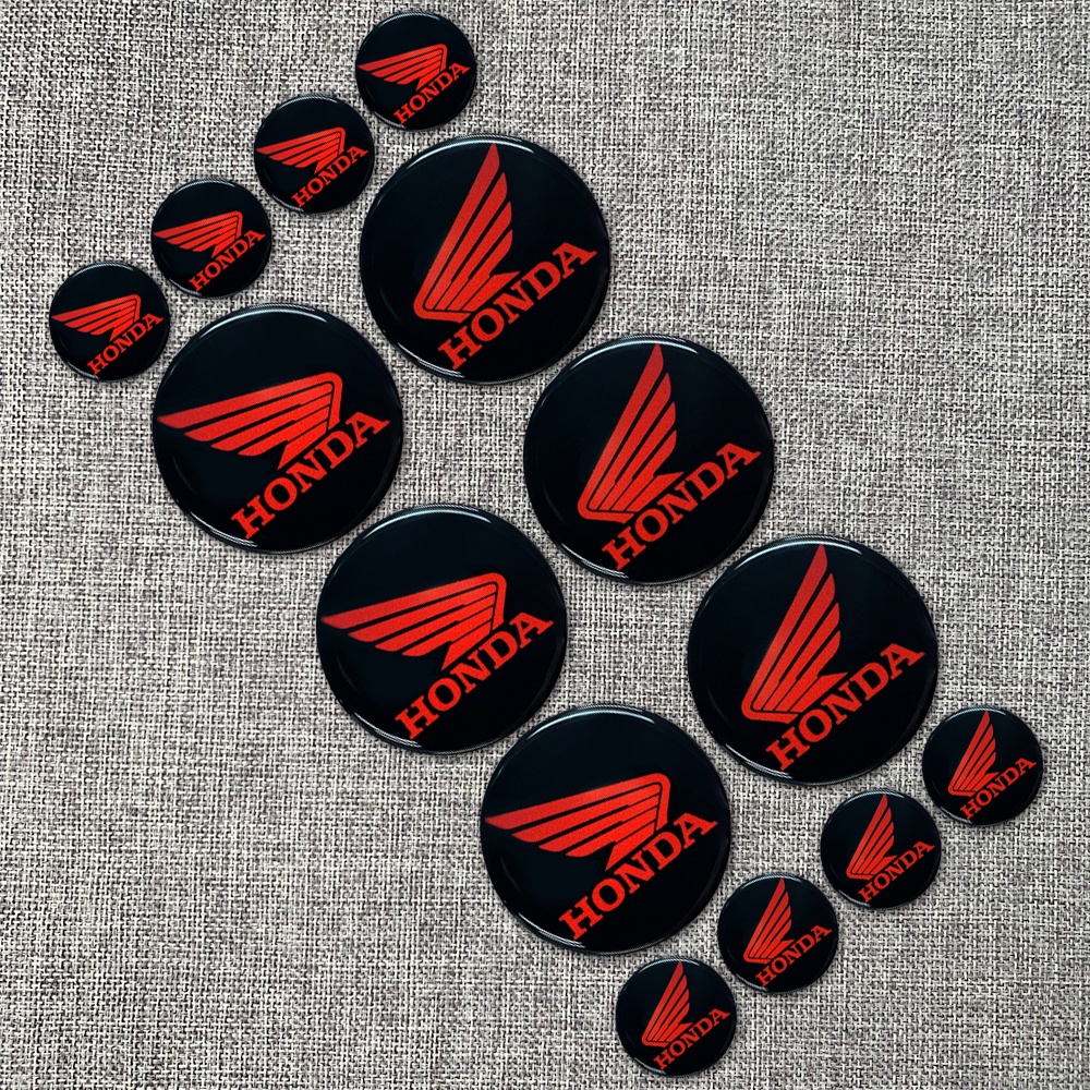 ❤READY STOCK❤ Honda 3D Reflective Logo Decal Epoxy Soft Glue Helmet Decoration Sticker Motorcycle