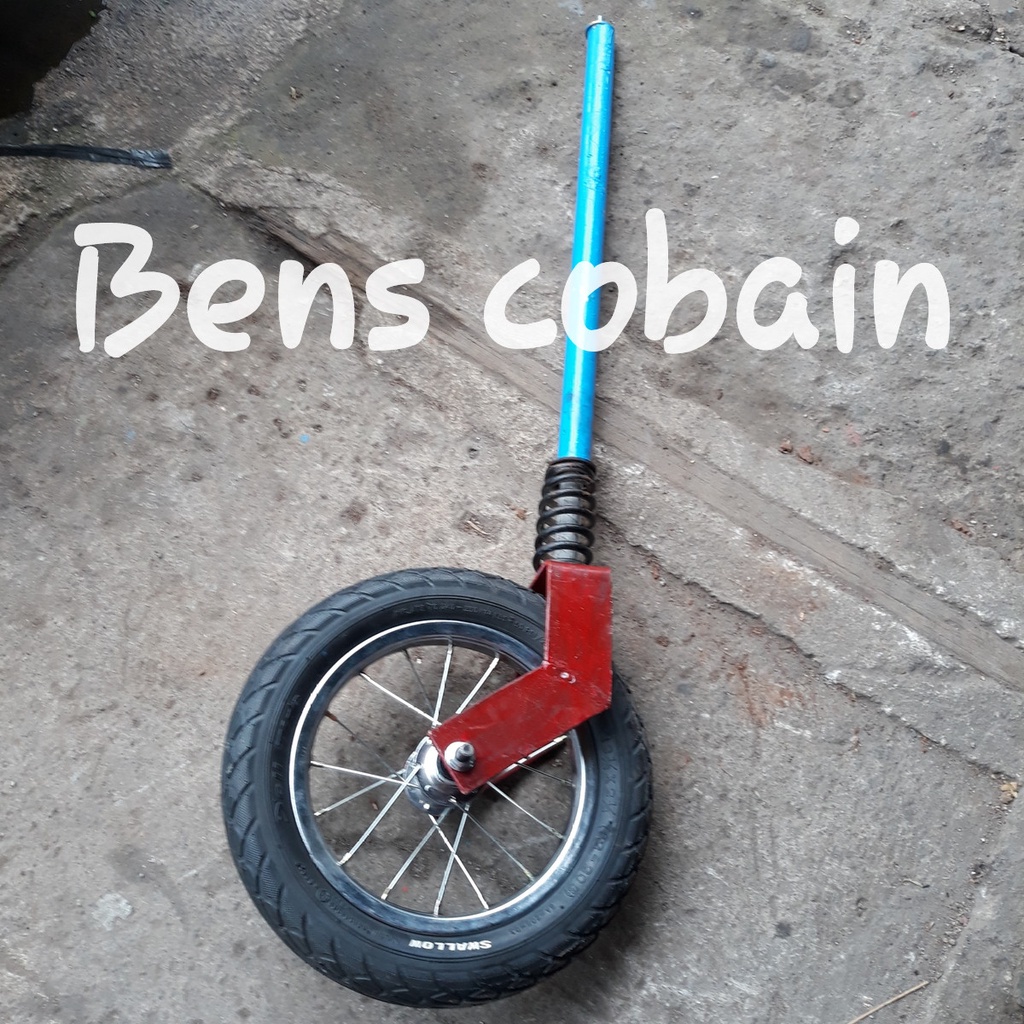 Roda Gletrek Sepeda 12 inch Ban Baru Roda Gerobak Sepeda