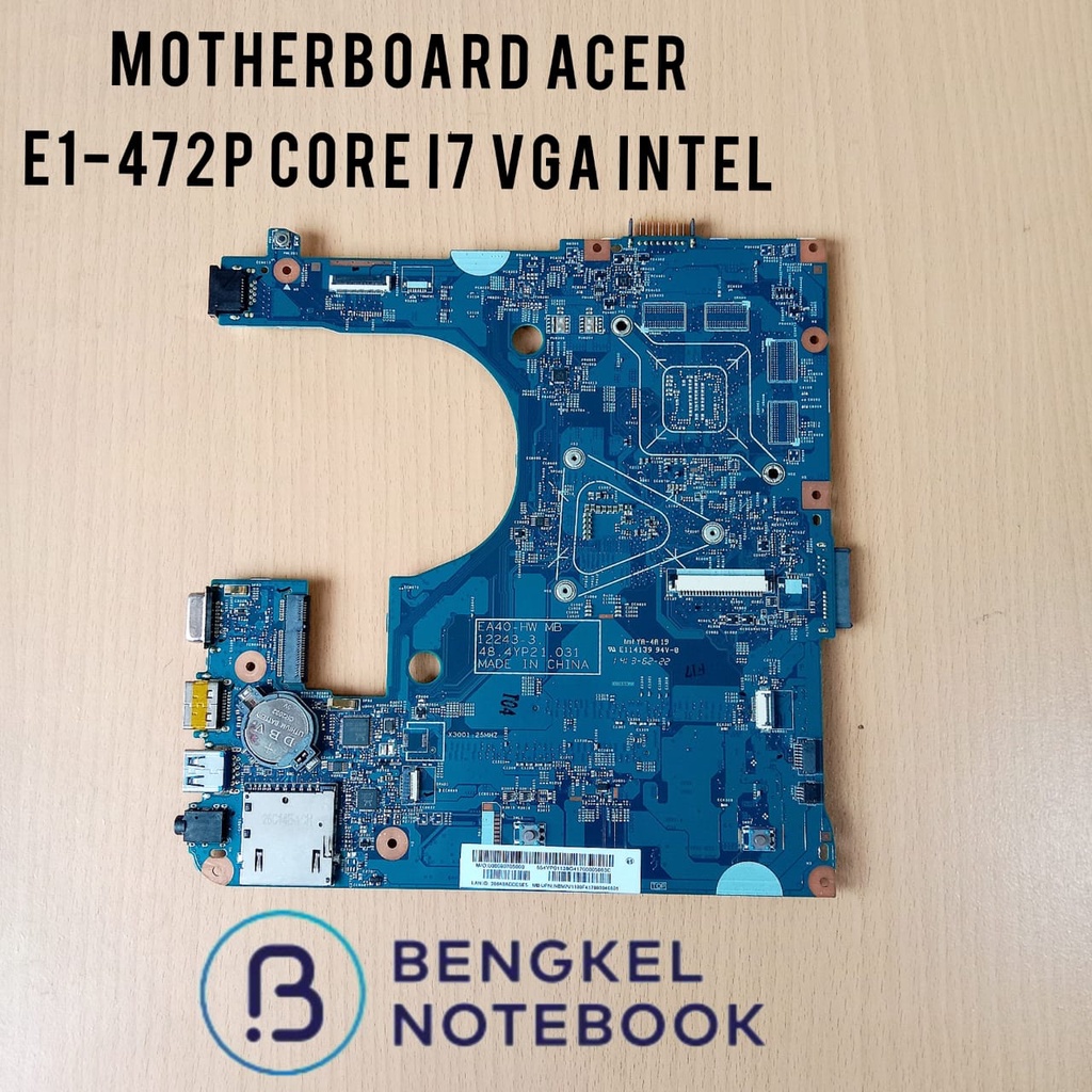 Motherboard Acer Aspire E1-472P E1-432 E1-472 Intel Core i7 EA40-HW MB 12243-3 VGA INTEL