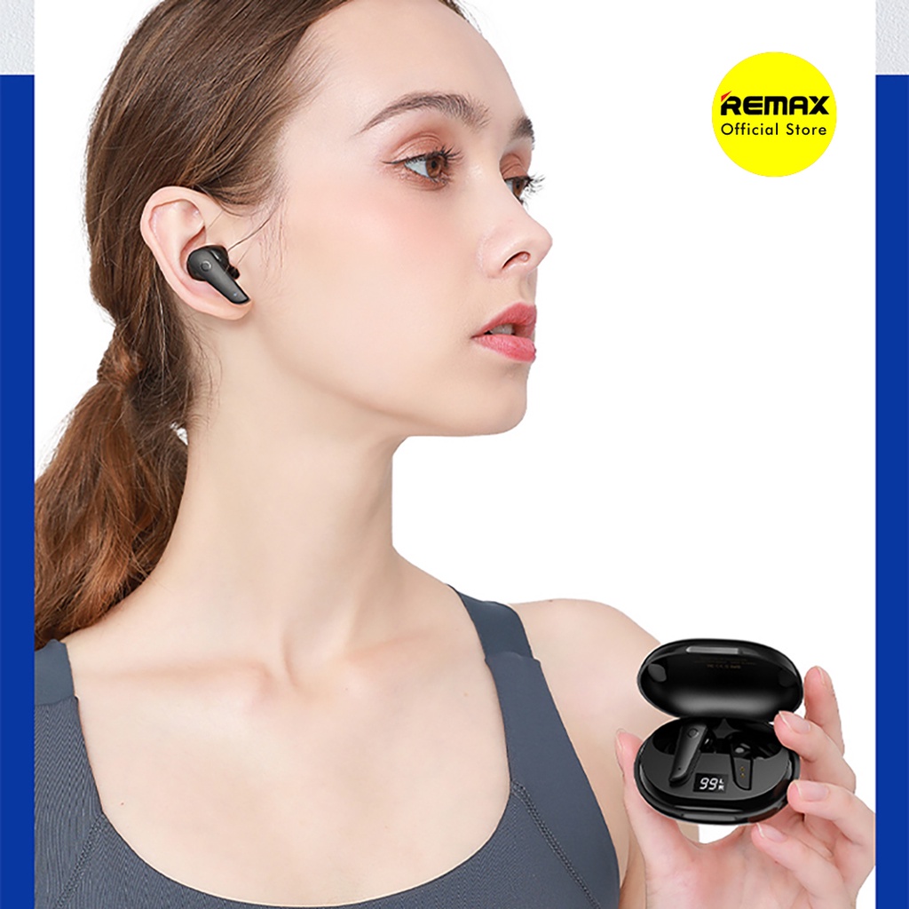Remax ANC Earphone True Wireless Stereo Bluetooth 5.0 In Ear Noise Reduction TWS-46 Original