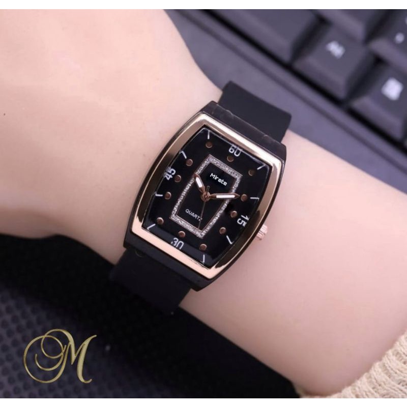 JAM TANGAN CEWEK TERBARU/ FASHION wanita, jam tangan WANITA mirete premium terlariss, JAM tangan cewek sporty