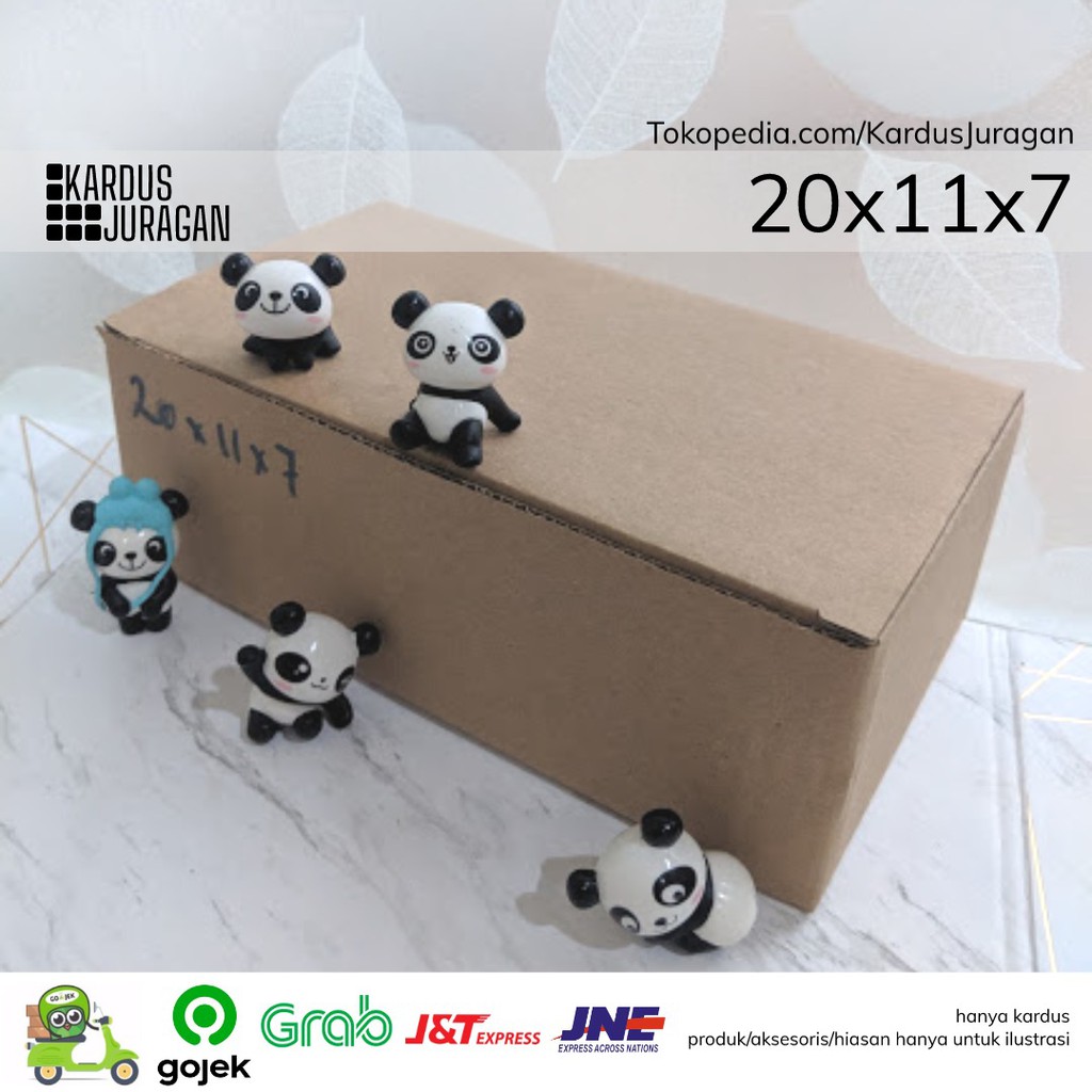 

20 x 11 x 7 cm Kardus Polos Box untuk Packing atau Kemasan