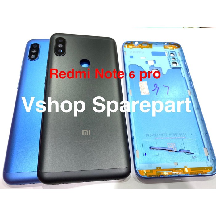 Backdoor Back Door Tutupan Baterai Casing Belakang Xiaomi REDMI NOTE 6 PRO