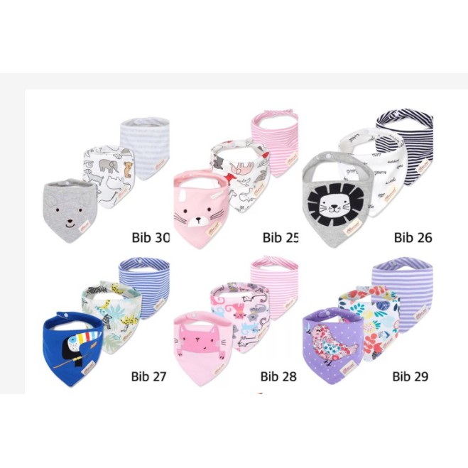 (HZ) Slabber 3in1 /Bib /Celemek air liur bayi5
