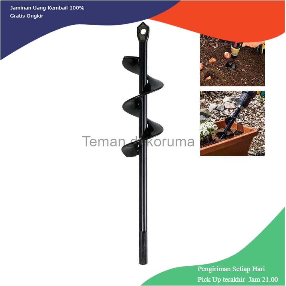 TD-DFA MPT Mata Bor Penggali Tanah Auger Drill Steel Titanium Spiral - FG06