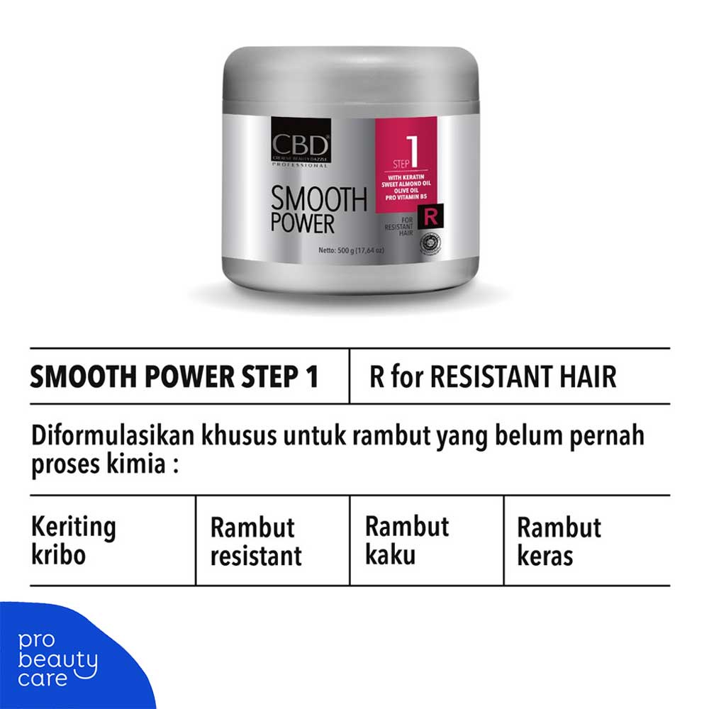 CBD Professional -  Smooth Power Step 1 Normal, Resistant &amp; Damage Hair (500ml)