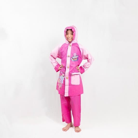SGS Jas hujan anak perempuan/ jas hujan setelan / jas hujan karakter