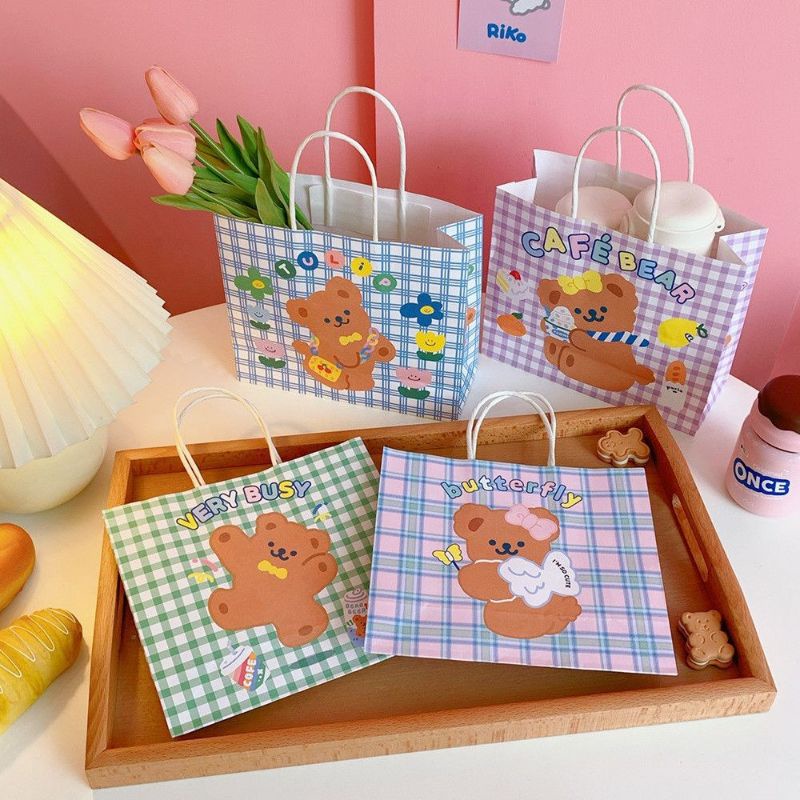 

HUNAM Paperbag Motif Karun Lucu Beruang Tas Kado