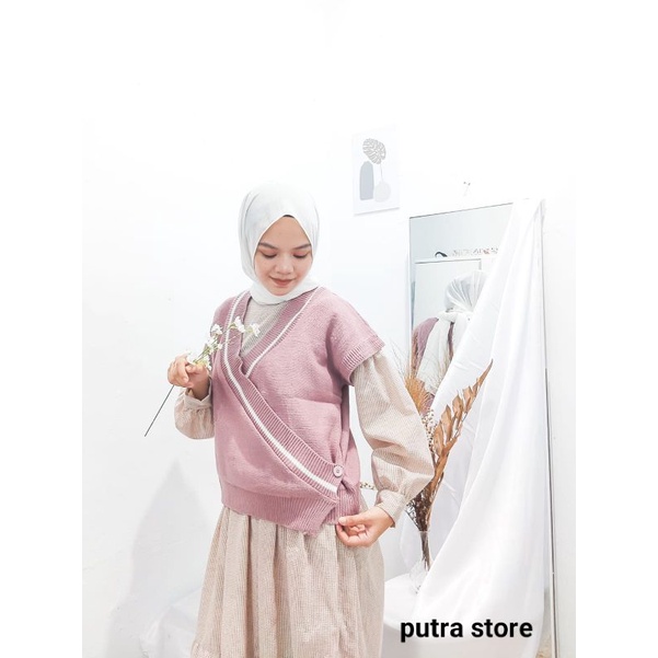 AZURRA VEST KNIT ATASAN RAJUT WANITA