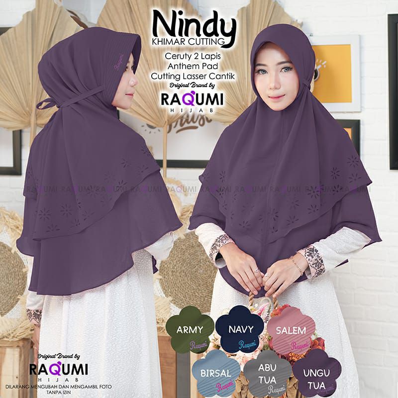 Nindy Jilbab Khimar By Raqumi
