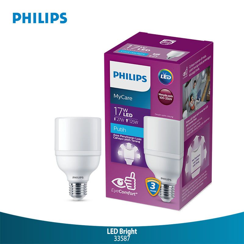 Philips LED Bright 17 Watt Putih 6500k