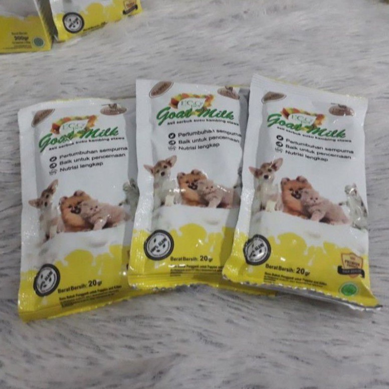(1box = 10sachet) susu kucing dan anjing susu eco pet - susu ecopet goat milk 1 box