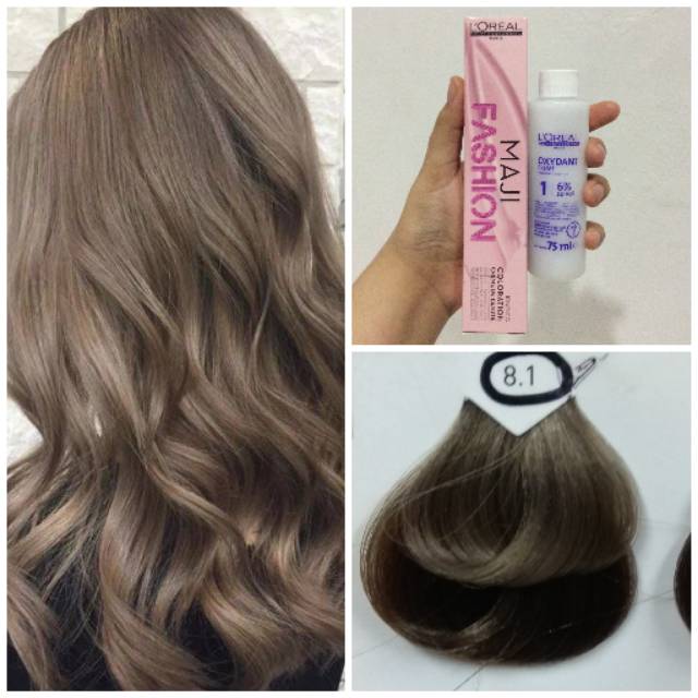 L or al MajiFashion 8 1 Mineral Blue Light Ash  Blonde 