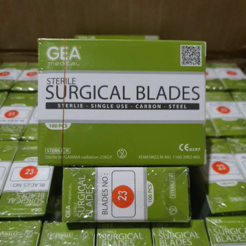 Pisau Bedah GEA no 23 / Surgical Blade / Bisturi / Mata Pisau