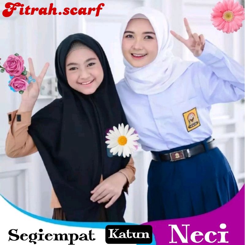 Hijab anak sekolah | Hijab katun neci