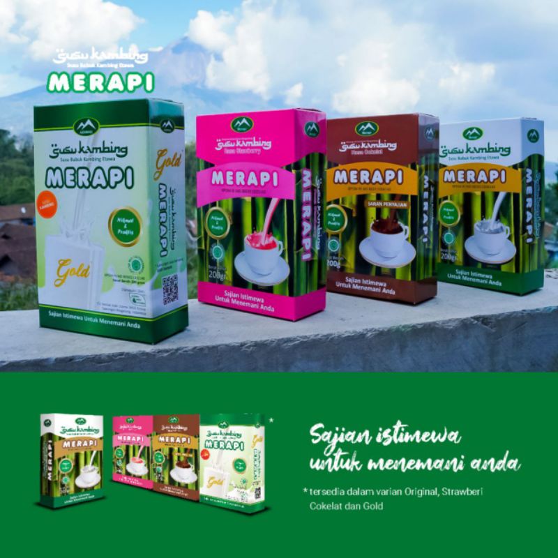 

susu kambing etawa bubuk ada 4 varian, stroberi coklat original n Gold