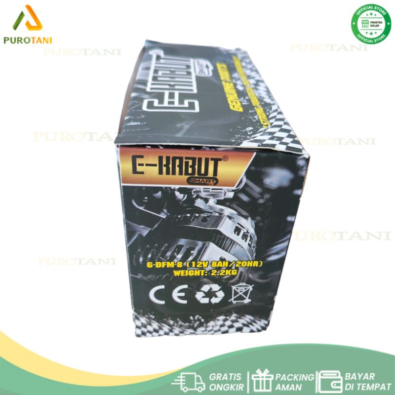 E-Kabut 12V 8AH Battery Sprayer Ekabut Tangki Cas