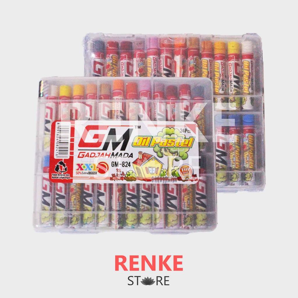 

Crayon GM 24 Warna - Oil Pastels / Krayon Lengkap