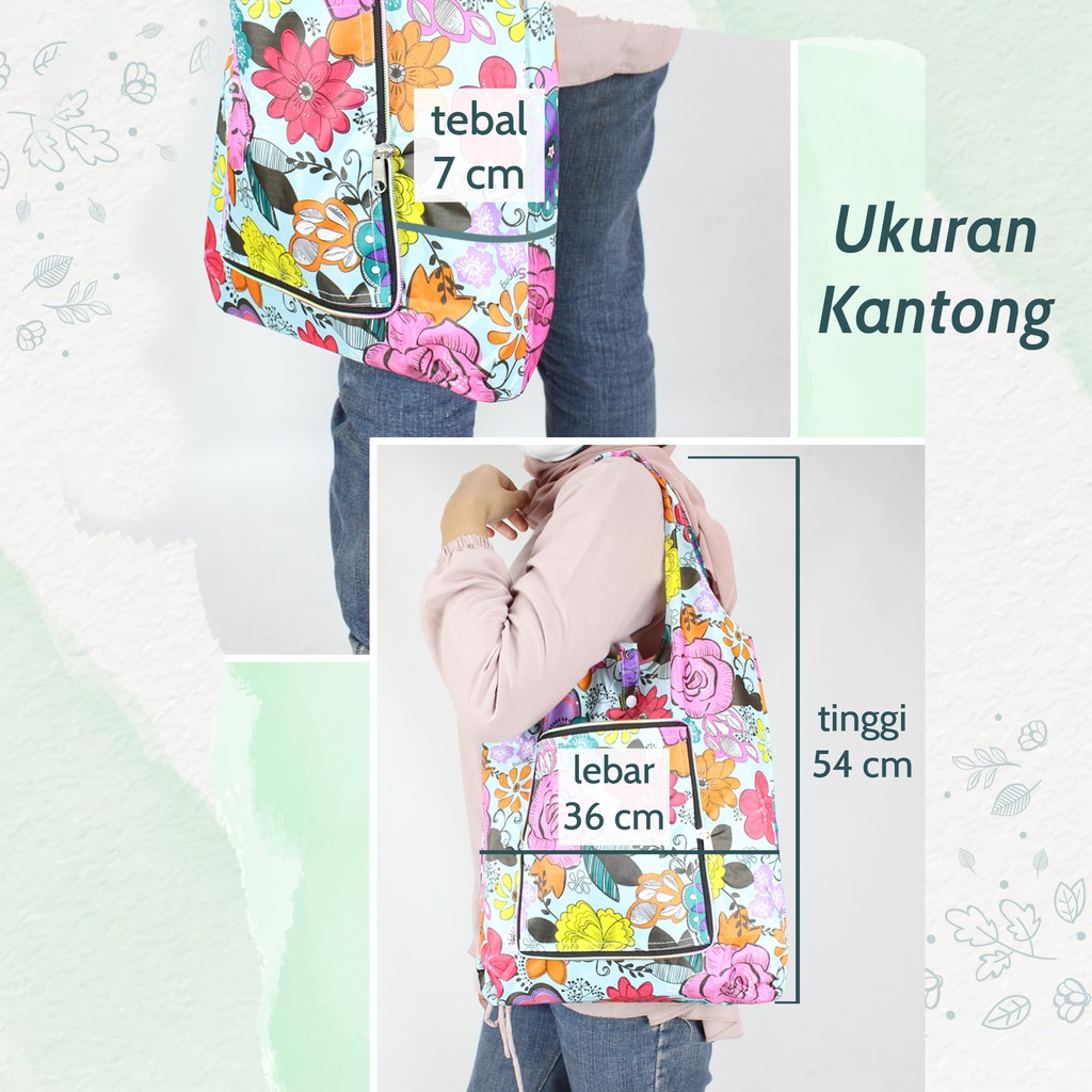 Tas Belanja Jinjing / Lipat Shopping Bag Model Dompet Motif G006