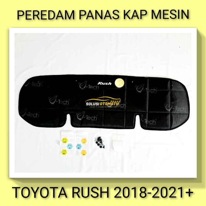 TOYOTA RUSH New 2018-2020+ Peredam Panas Kap Mesin Mobil VTECH + Klip