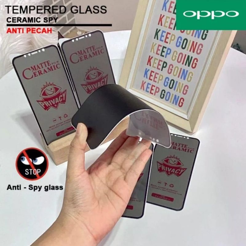 CERAMIC SPY OPPO F1S F3 F3 PLUS F5 F5 YOUTH F7 F7 YOUTH F9 F9 PRO F11 F11 PRO ANTI GORES CERAMIC MAT