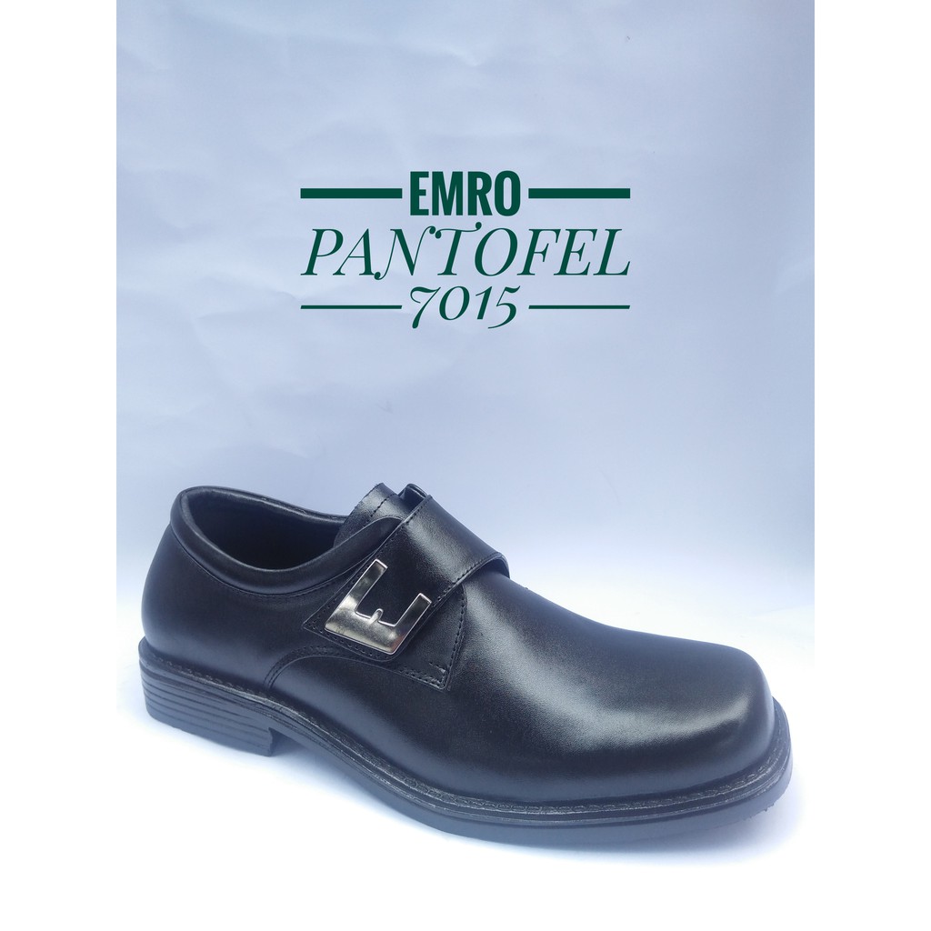 Sepatu Kerja Pria Kulit Asli Sepatu Pantofel Emro 7015