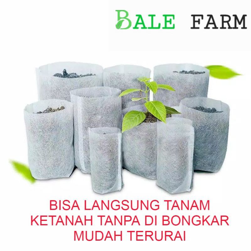pot biodegradable polybag semai benih bibit nursery pot non woven