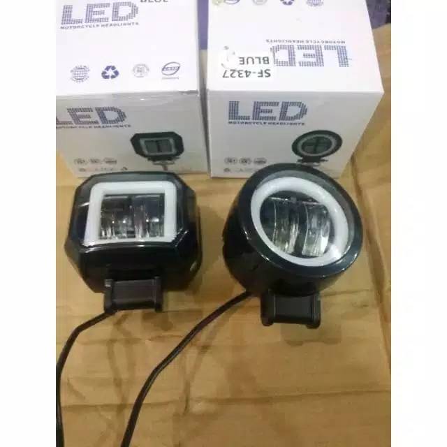 Lampu tembak sorot led cwl 2 mata lensa 4D 20 watt cree angel eye