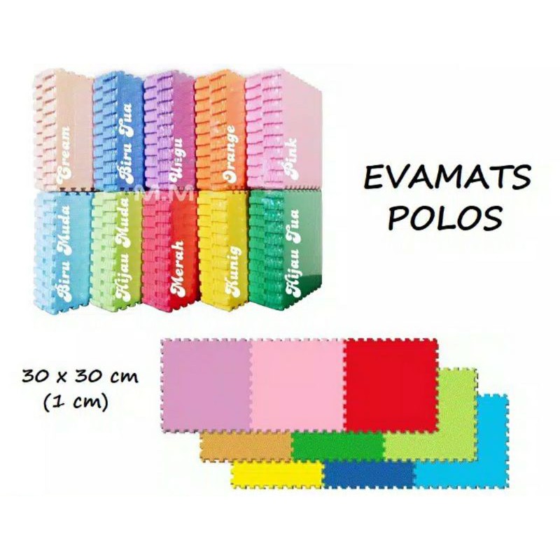 COD / BAYAR DITEMPAT evamats |  Puzzle alas lantai polos warna | terlaris