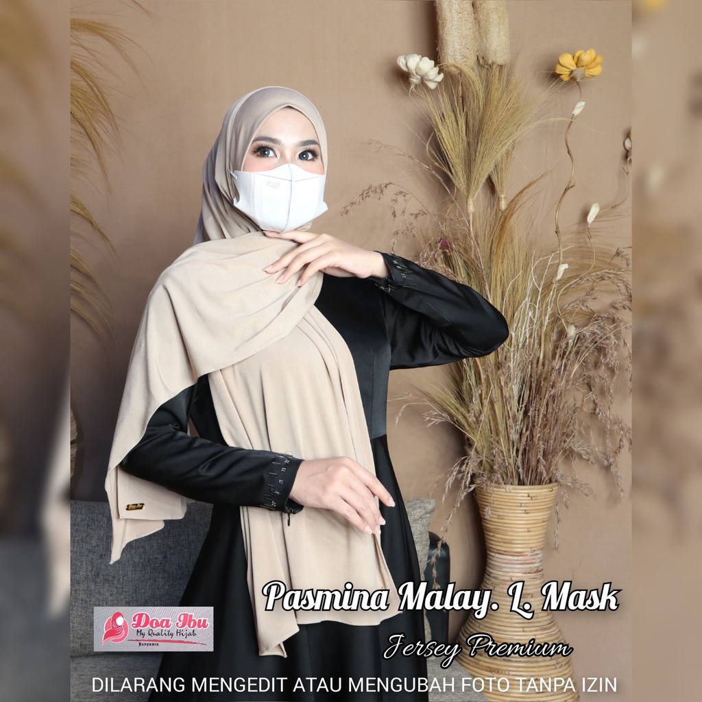 HIJAB PASMINA JERSEY MALAY LUBANG MASKER ll HIJAB DOI ORI