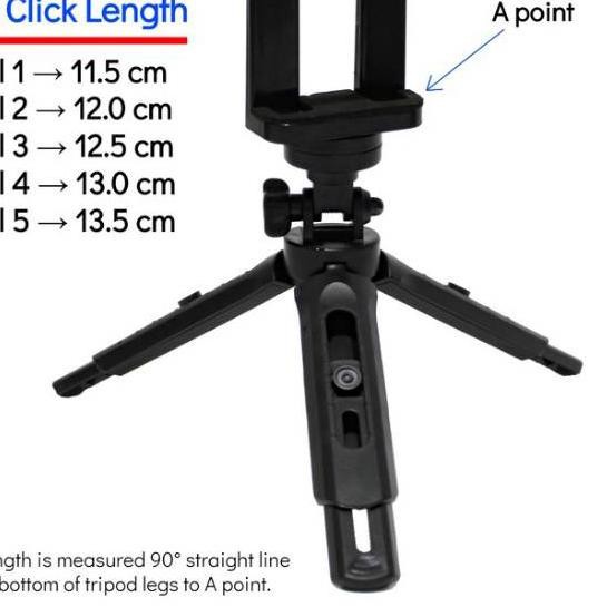 Tripod Support Tripod Mini Kaki Tiga 5 Level Extendeble plus Holder U Tripod SIMPLE dan PRAKTIS