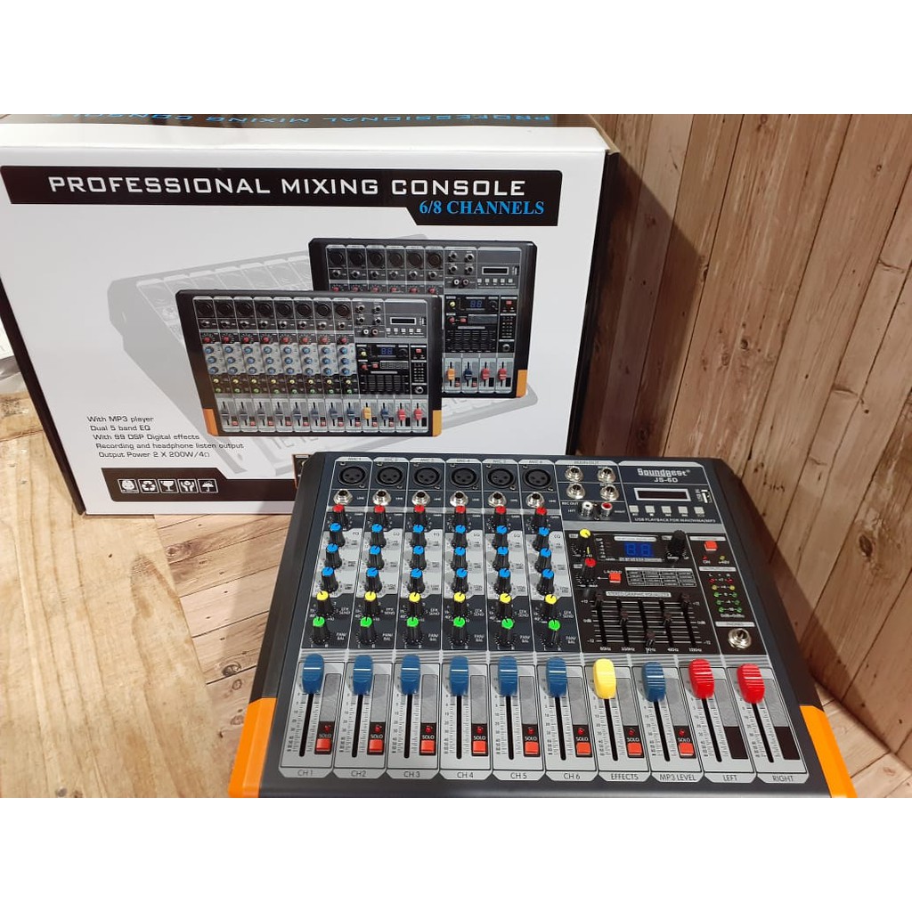 Power Mixer Soundbest JS 6D Full 6 Channel Garansi dan Murah