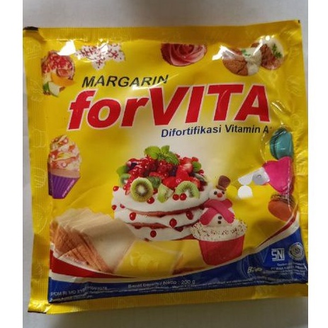 

forVITA MARGARINE Difortifikasi Vitamin A Halal Netto 200gr