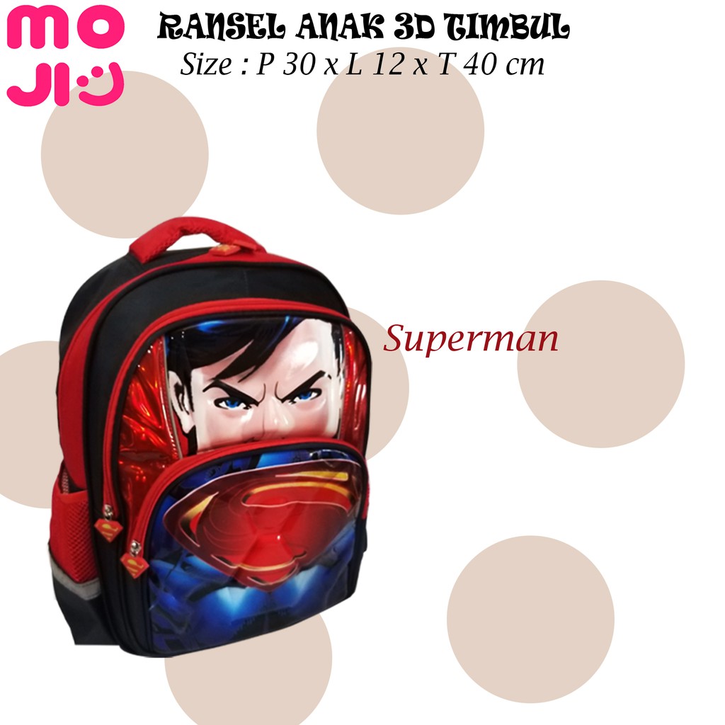 Tas Ransel Anak - Ransel Sekolah Emboss J-6688 Import