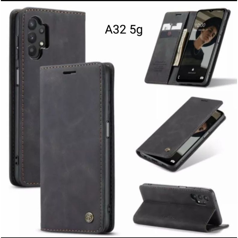Case Samsung A32 5g / Samsung A32 4g Flipcase Kulit Leather Original Premium Cover