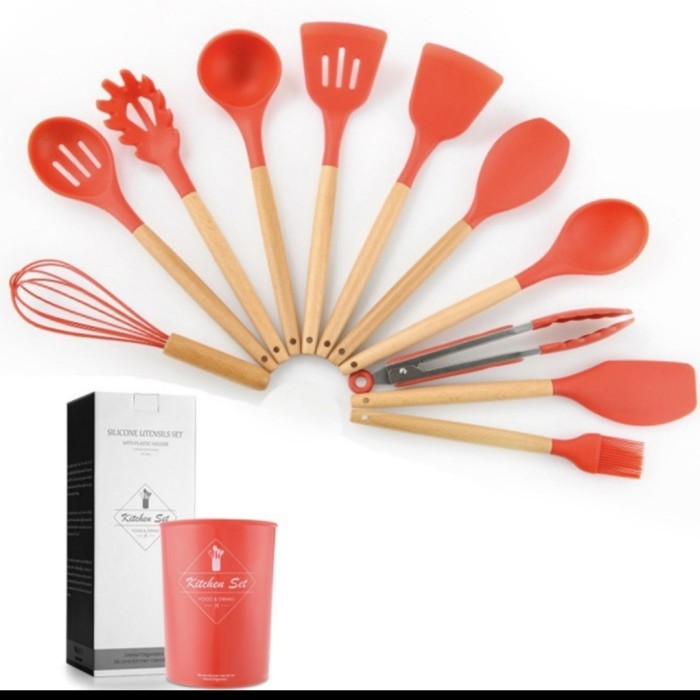 peralatan masak Sutil spatula silikon set wadah 12 in 1 dapur