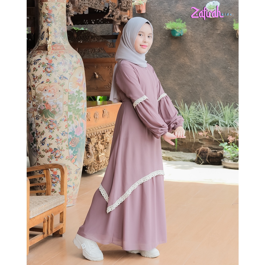 Gamis Malaysia Renda Anak Ori Zafirah Kids