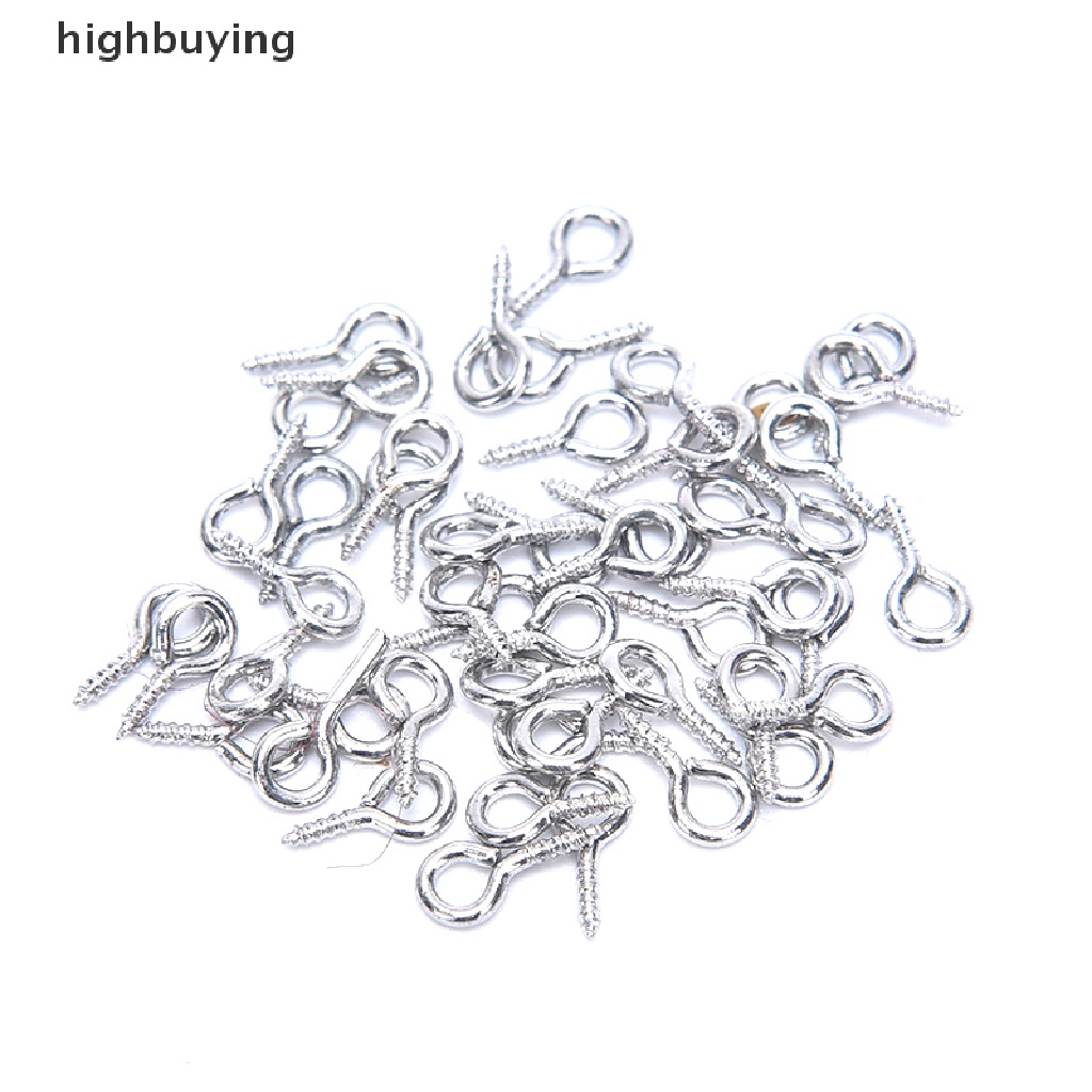 Hbid 150pcs Ring Gantungan Kunci DIY Dengan Mata Sekrup