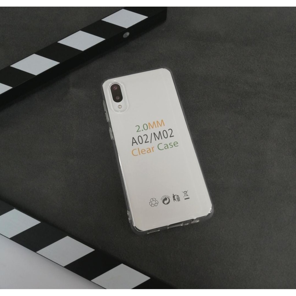 ori Samsung M02/A02 2021/A01/A01 Core/A10/A10S/A20/A20S CLEAR Case HD TPU TRANSPARAN 2MM Bahan TEBAL