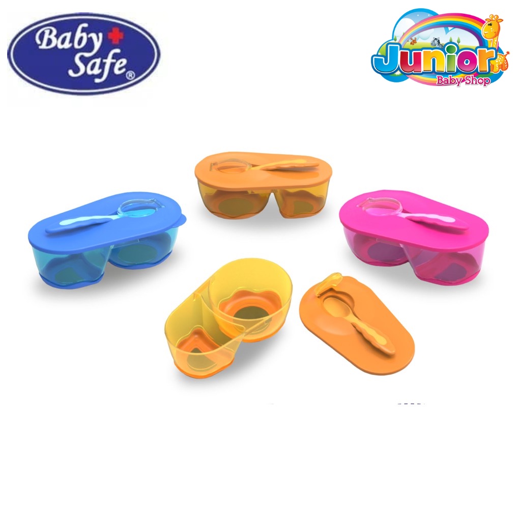 Baby Safe AP010 Divided Bowl with Spoon
