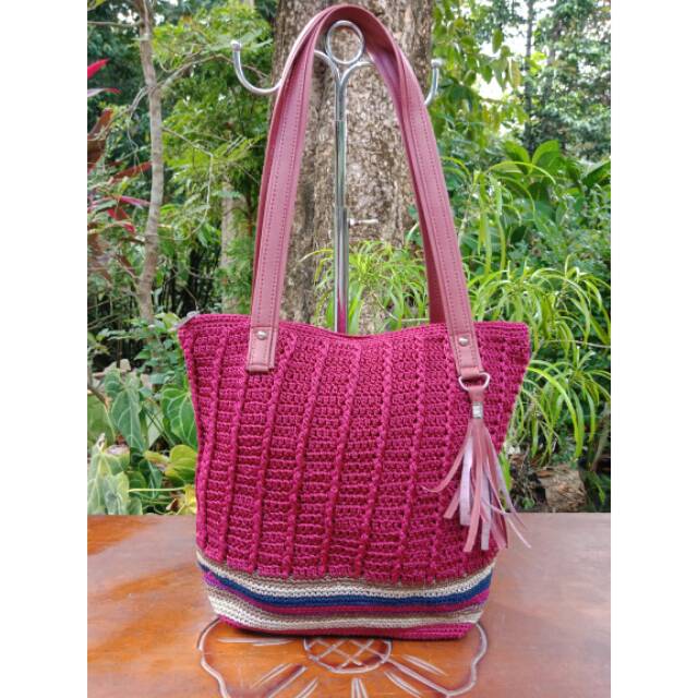 Tas Rajut Nina Lurik