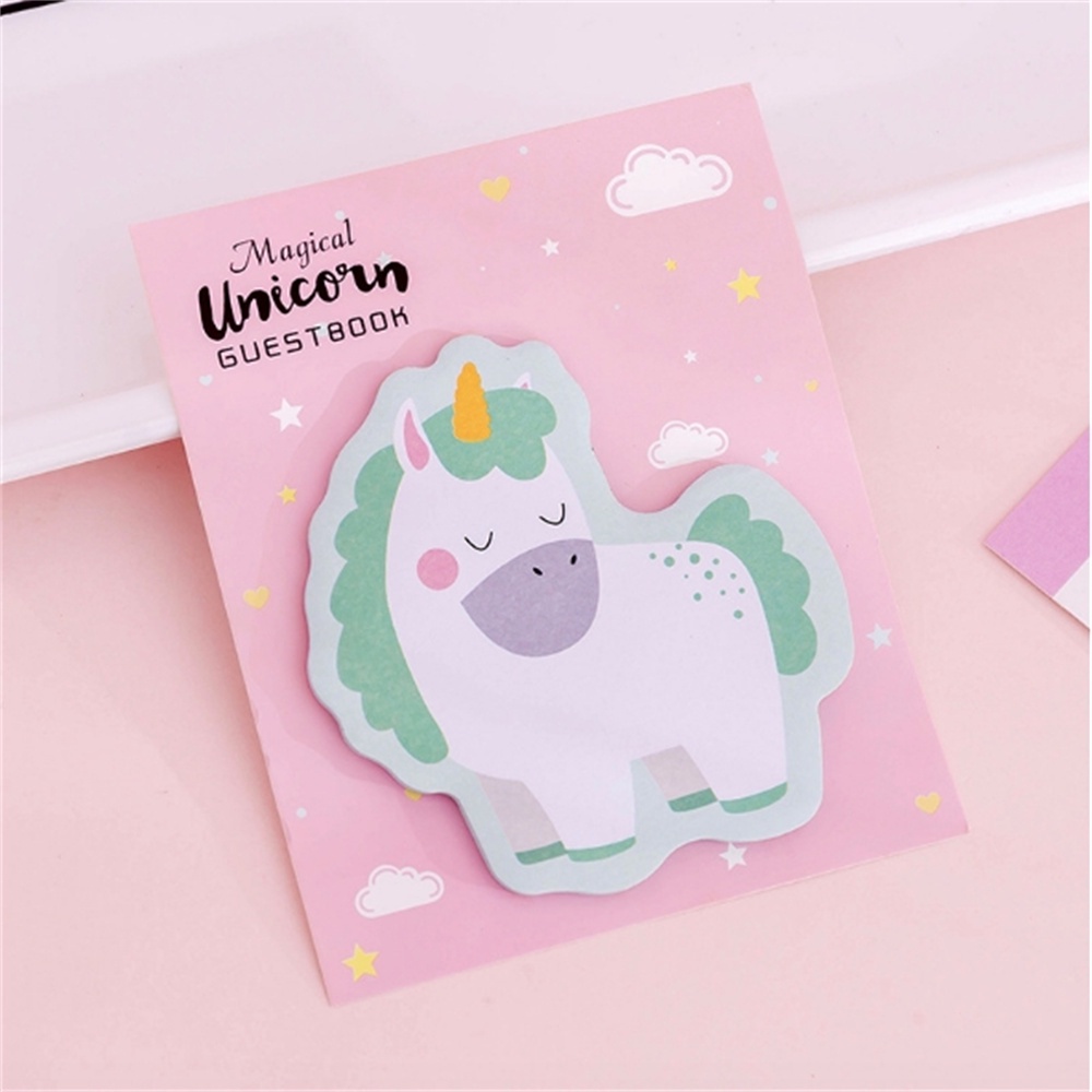 2PCS Lucu Unicorn Memorandum Post-it Notes