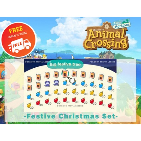 Festive Christmas set DIY Lengkap BELLS NMT Animal Crossing